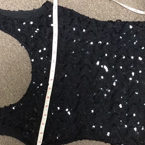 Sequined Black Cocktail Dress - Picture 3 of 4